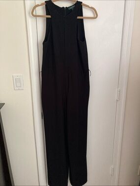 Sleeveless Black Wide-Leg Jumpsuit